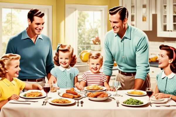 how family life in the 50's compared to 2024
