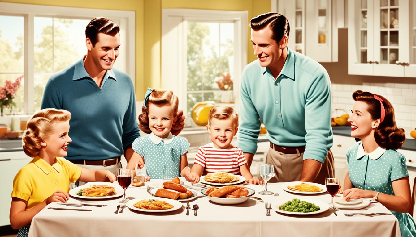 how family life in the 50's compared to 2024