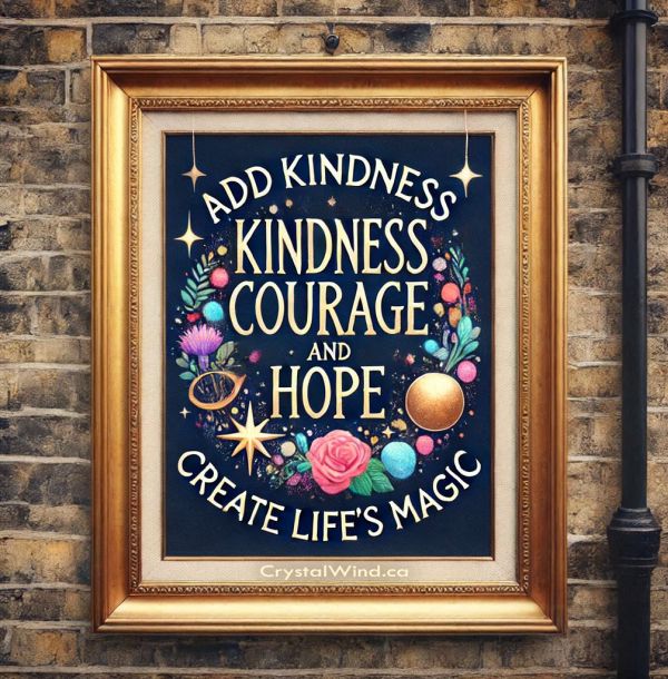 Add Kindness Courage And Hope To Create Life’s Magic