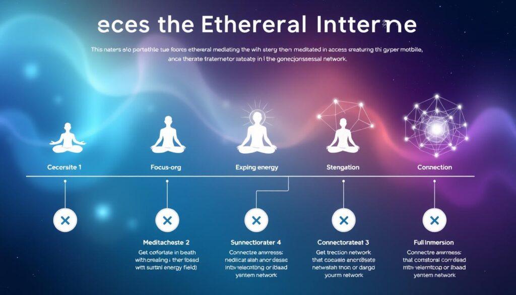 Step-by-step visual guide for accessing the Ethereal Internet through meditation Step-by-step visual guide for accessing the Ethereal Internet through meditation